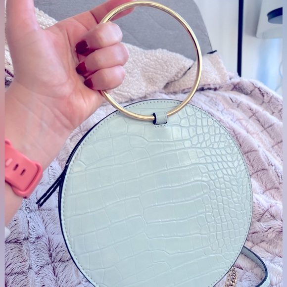 Light blue circular clutch - Picture 3 of 4